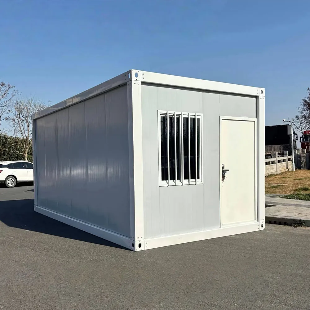 Customized Folding Container House for Construction Site Expandable Prefab Office for Worker Living Quart