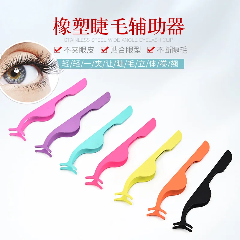 Pinça de cílios postiços aplicador de cílios falsos aplicador de extensão de cílios modelador de cílios ferramentas de pinça profissional