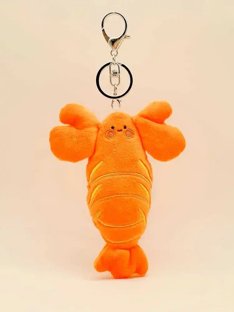 Crayfish Crab Keychain Plush Doll Cute Cartoon Backpack Charm Bag Charm For Girlfriends Small Gift  For Girlfriends Teenagers