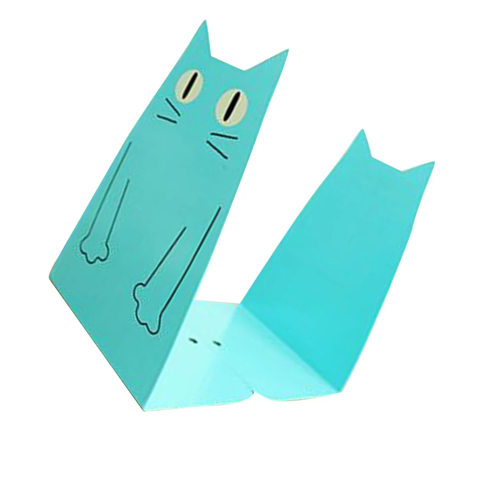 

Cartoon Cat Bookends Metal Bookend Heavy Duty Book Stoppers Office Desk Organizer Antislip Design Premium Material Long Term Use