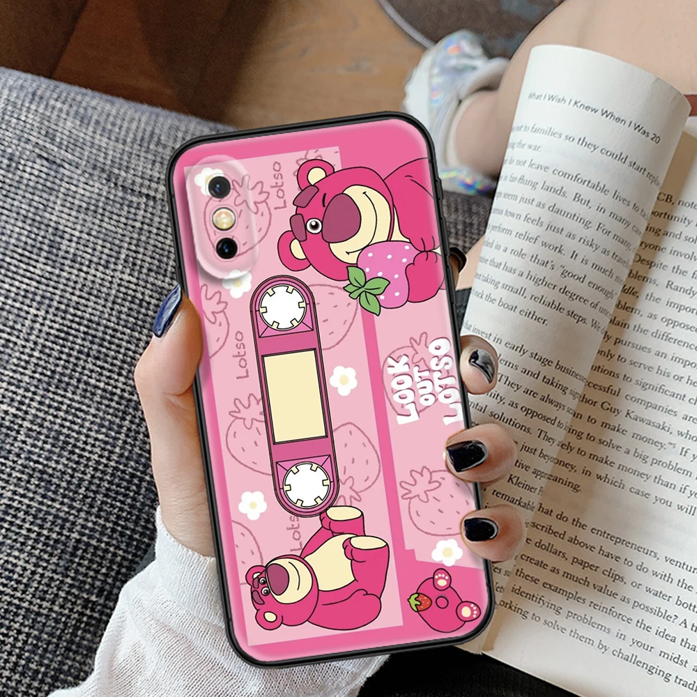 Z92 Schattige Lotso Cartoon Zacht Hoesje Voor Samsung A13 A20 A30 A 20S A 21S A 22 A 30S A31 A32 A33 A42 A50 A 50S A51 A52 A53 A71 A73 A81 A91