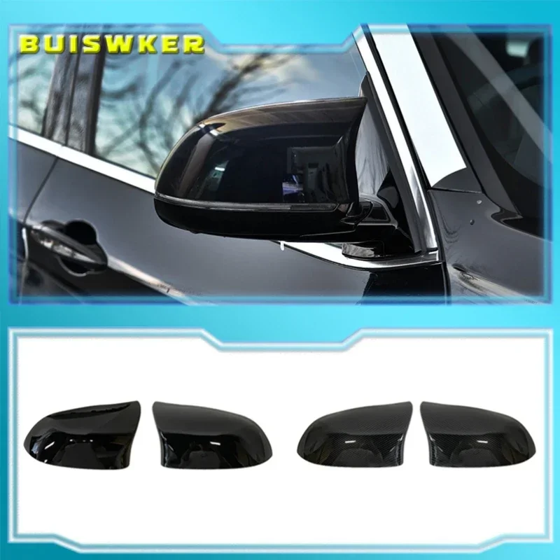 

for BMW X3 X4 X5 X6 2014 2015 2016 2017 2018 Rear View Side Mirror Cover F25 F26 F15 F16 Carbon fiber pattern Accessories