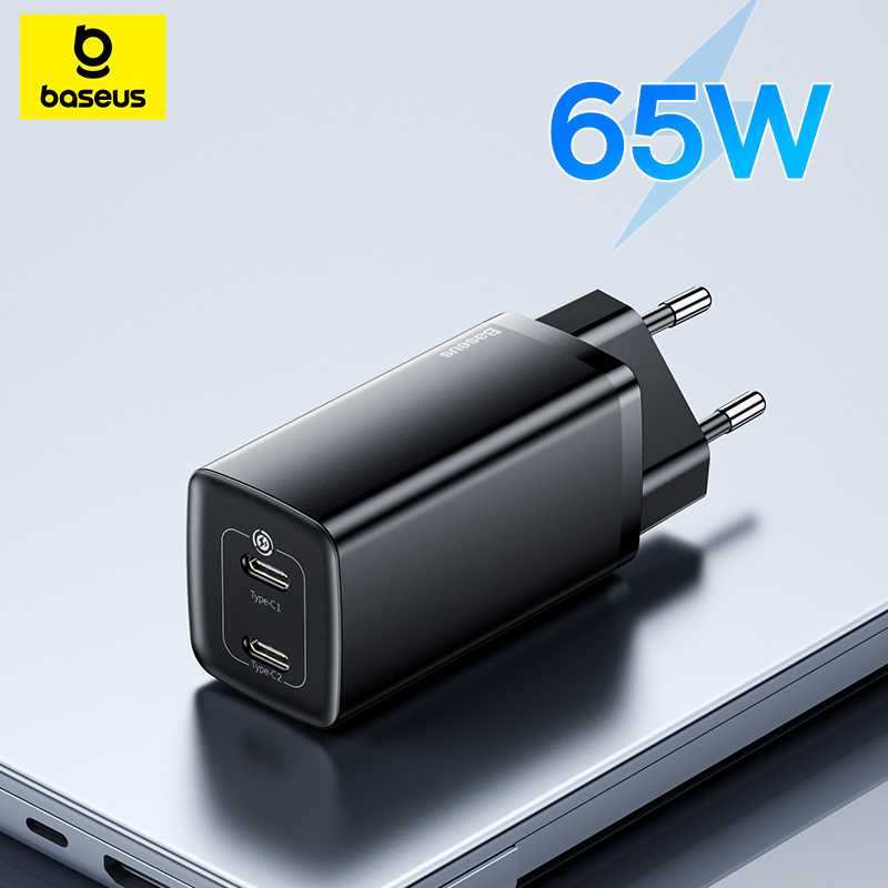  Baseus 65W GaN Charger Quick Charge 4.0 Type C PD Charger USB Charger for iPhone Samsung Xiaomi Fast Charger For Laptop 