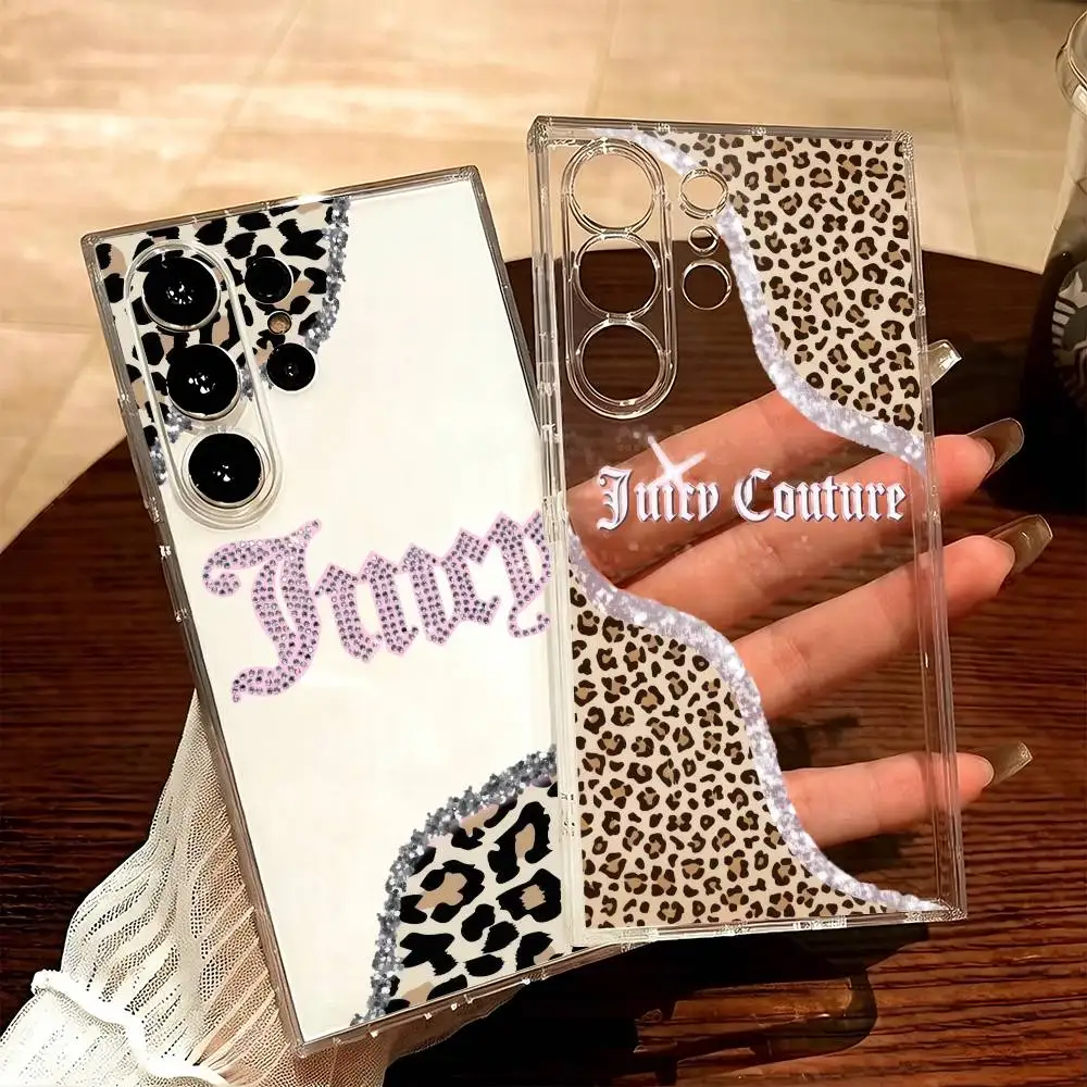 J-Juicy JC-ES C-CoutureS Printed Phone Case For Samsung S25,S24,S21,S22,S23,S20,Ultra,Plus,lite,fe,5G Transparent Cover