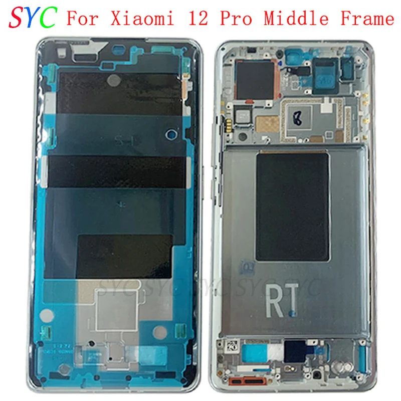 

Middle Frame Center Chassis Cover Housing For Xiaomi 12 Pro Mi 12 Pro Phone Metal LCD Frame Repair Parts