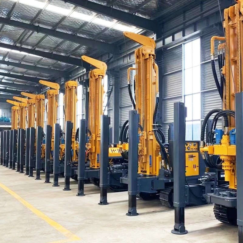 移動式機械 油圧深層井戸掘削リグ ホイール付き機械