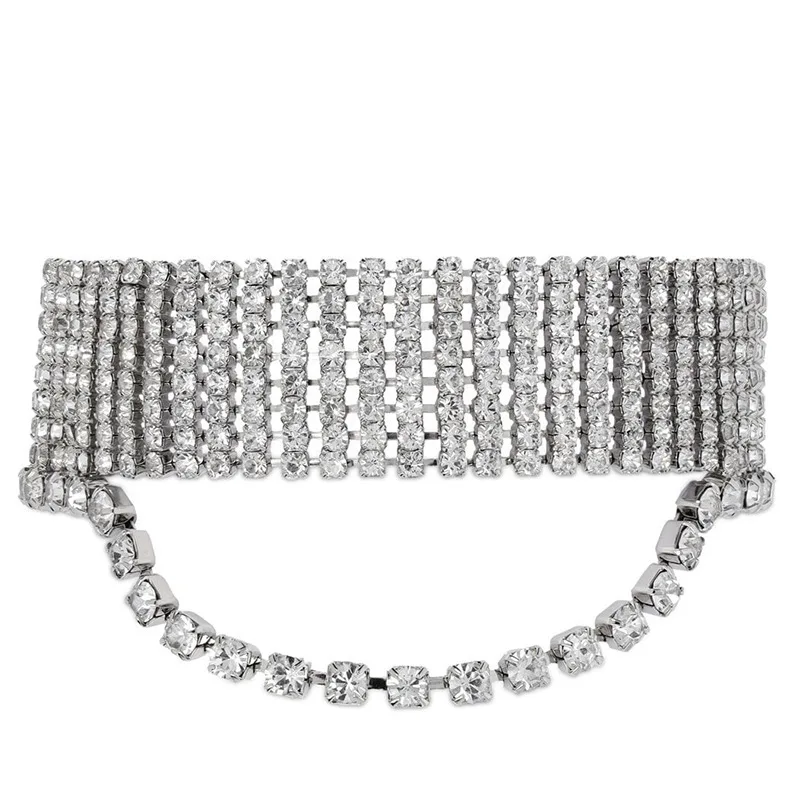 Cross-border hot-selling rhinestone bracelet, fashionable and personalized multi-layer full diamond bracelet, versatile accessor