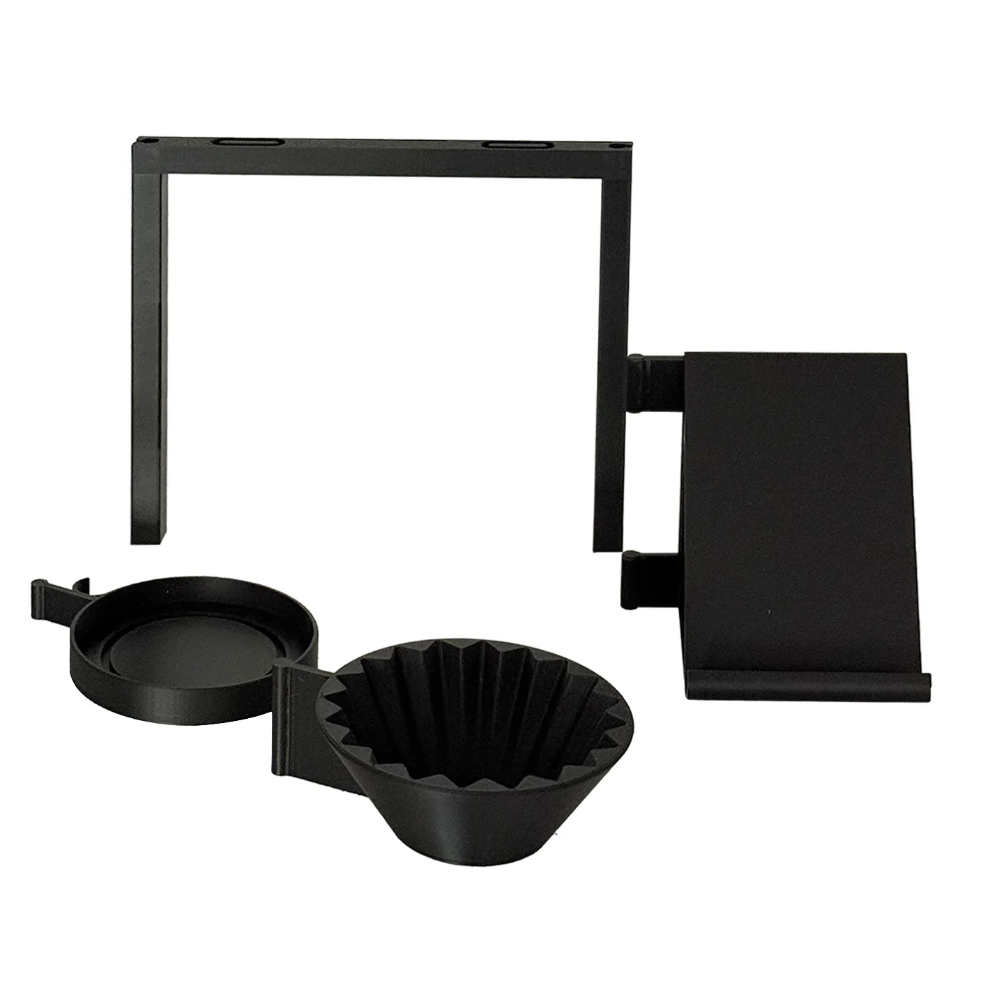For Bloom Studio Organizer Storage Rack For Filter Cups Chip Cards Brushes Material Black White Compact Desk Shelf
