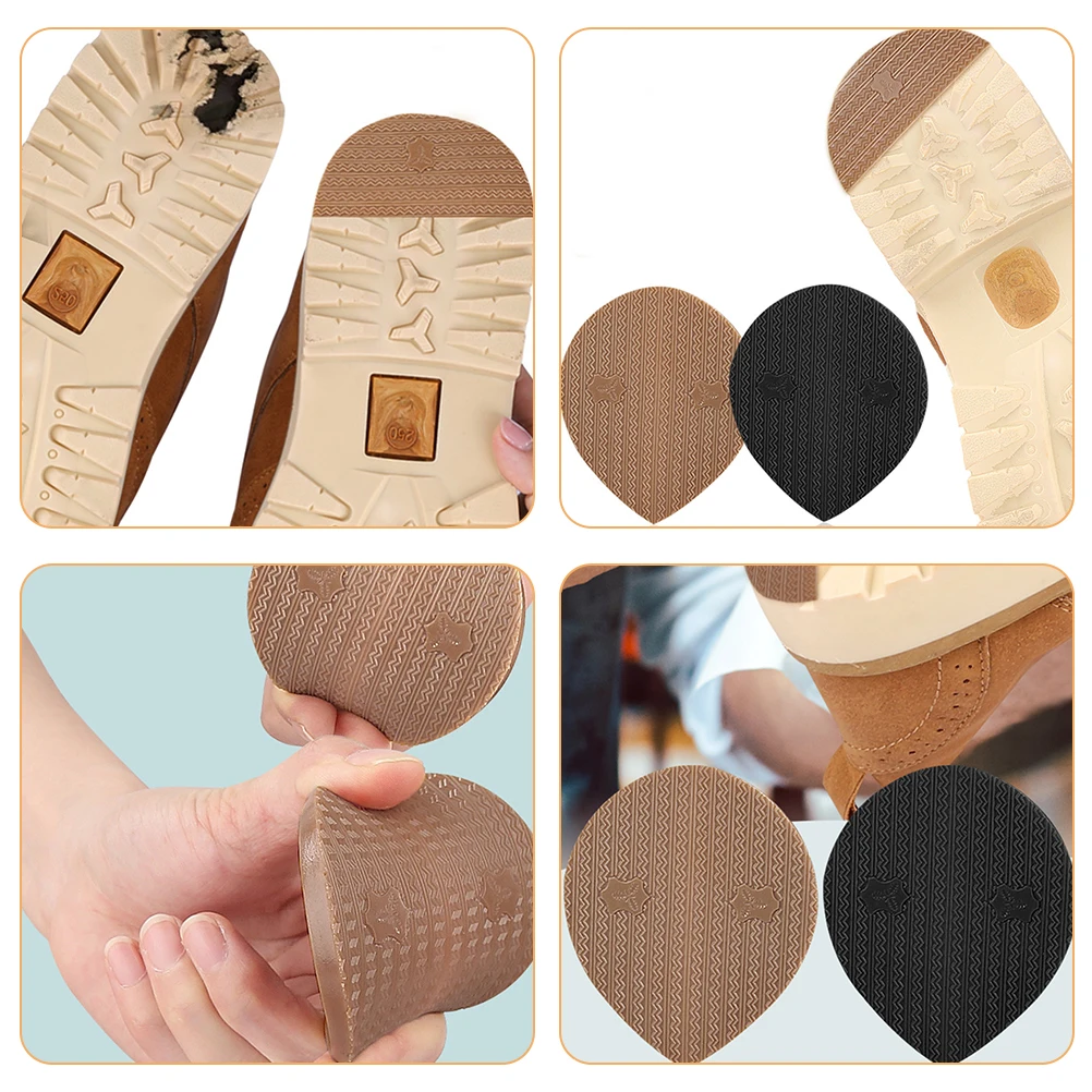 

2 Pcs Insole Anti-slip Material Athletic Shoes Sticker for Heel Large Adhesive Soles Stickers