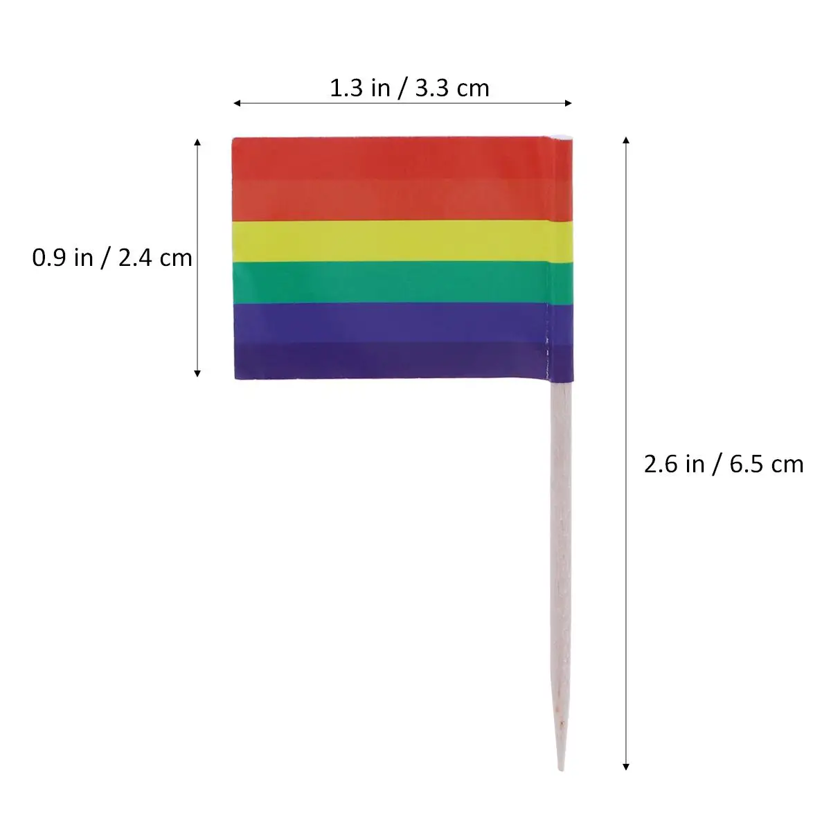 

100 Wood Fruit Pick Flags Cocktail Fruit Wood Toothpicks Picks Party Supplies Cake Toppers Bar Toothpicks Tools
