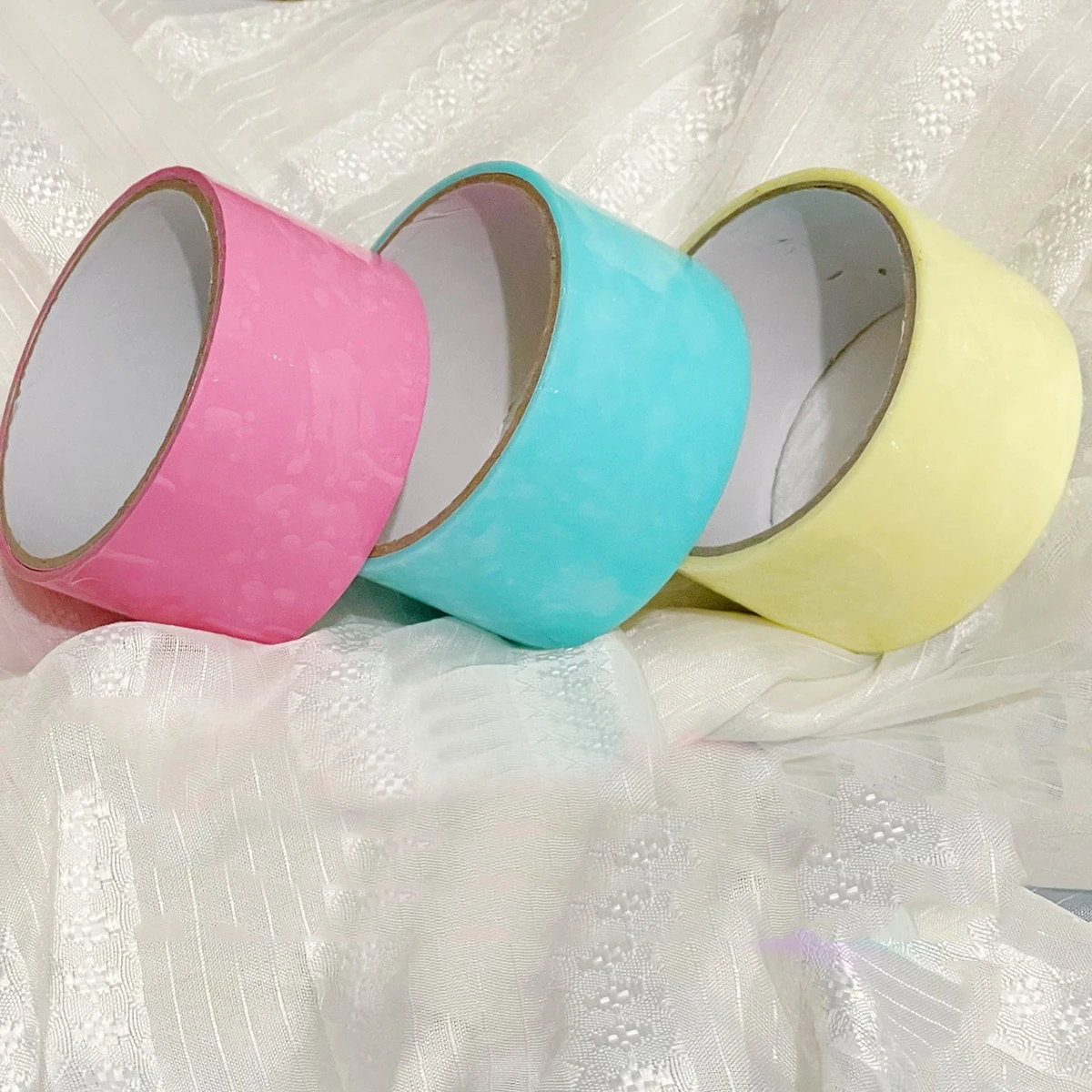 

6 Rolls Sticky Balls Tape Bright Elastic Tapes for Relaxing Daily Decompression Craft Activity Adult Mental Game