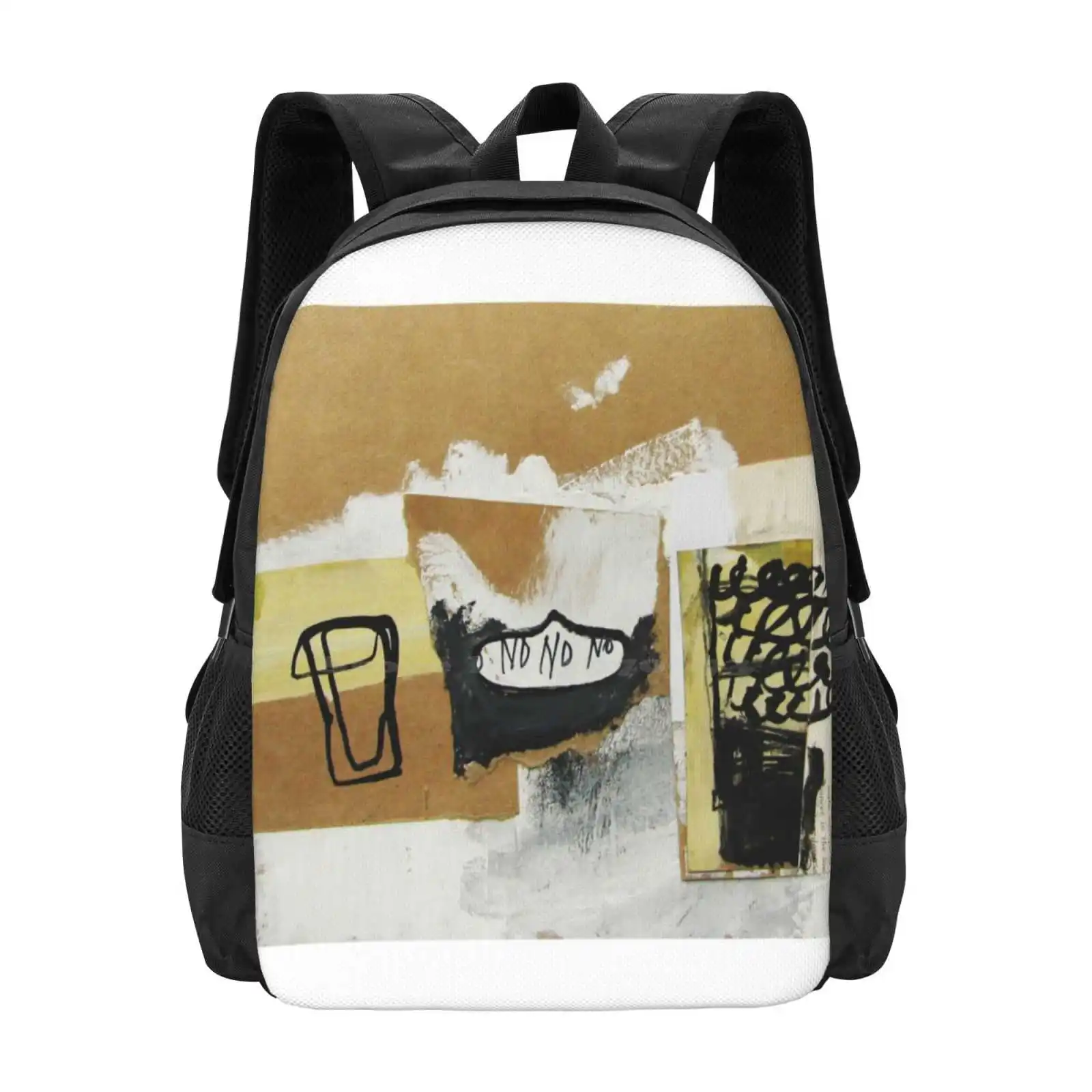 

Life Is All About Choices Hot Sale Backpack Fashion Bags Life Brown Paper Ink Acrylic White Puzzle