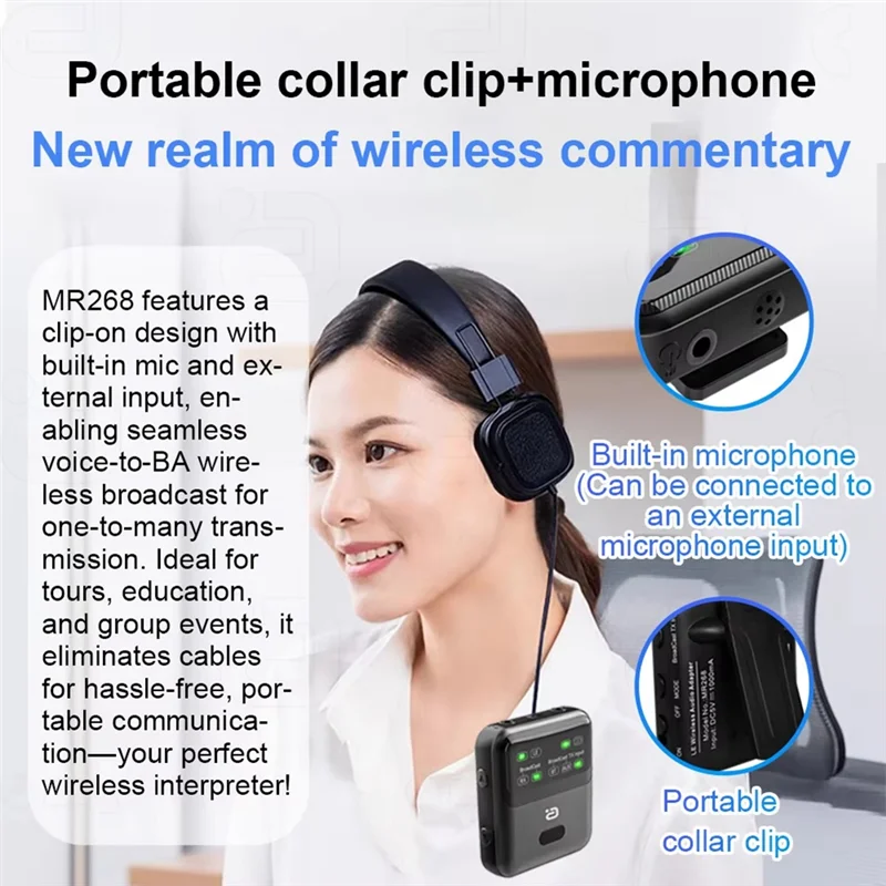 JABS-transceptor de Audio Bluetooth 5,4, adaptador de Audio LE, transmisión de 1TX a más de 100 dispositivos RX para compartir, AAC/Aptx-AD/LC3, USB