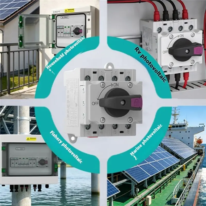 ABKP-Solar Disconnect Switch IP66 DC1200V 32A 4P Disconnect Switch Photovoltaic String Safety Breaker Safety And Reliability