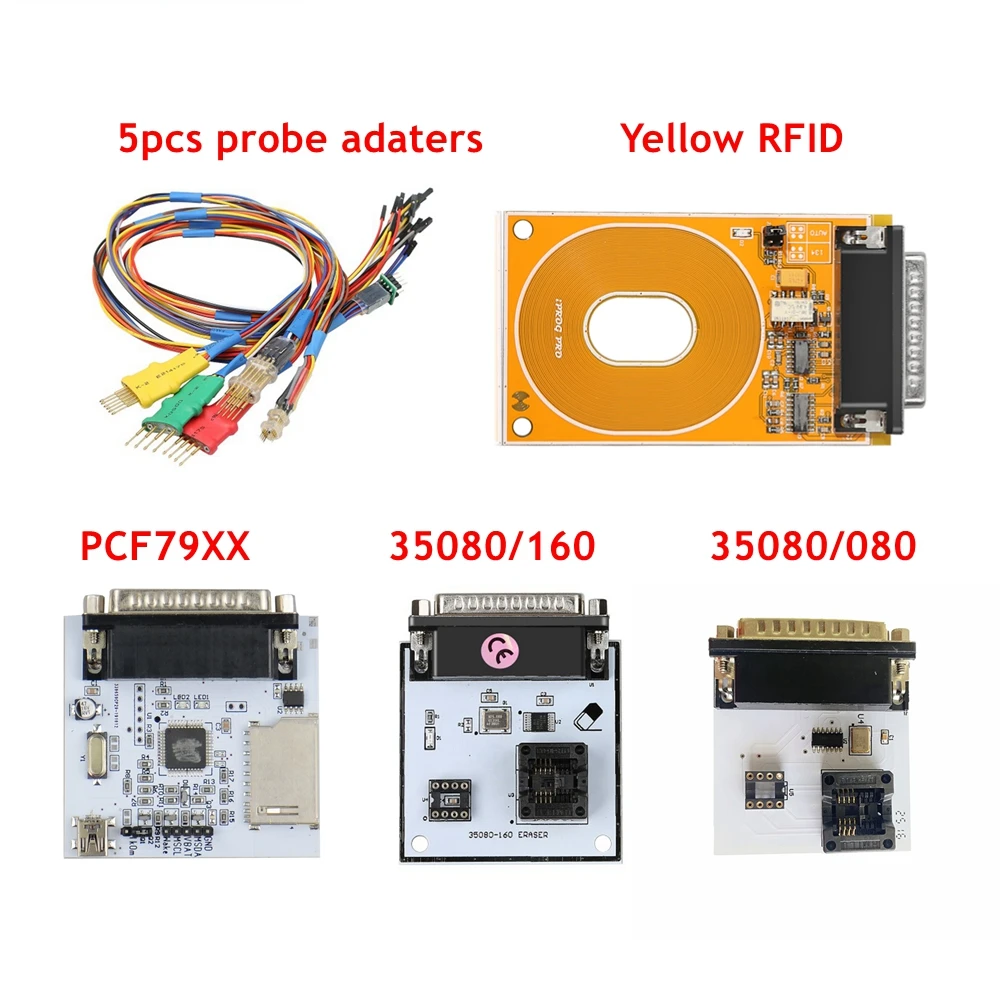 Adapter RFID do iProg+ IPROG obsługuje nadawczo-odbiorniki Toyota 4C/4D 125 kHz/134 kHz dla IPROG PLUS i IPROG PRO