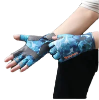 Nuevos Guantes de Pesca para Hombre, Protección Solar de Verano, Transpirables, Antideslizantes, de 3/5 Dedos, de Seda de Hielo, Elásticos y de Secado Rápido