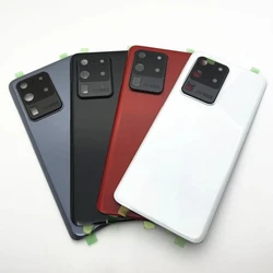 For Samsung Galaxy S20 Ultra G988 Back Battery Cover Door Rear Glass Housing With Camera Lens+Adhesive Sticker Replace