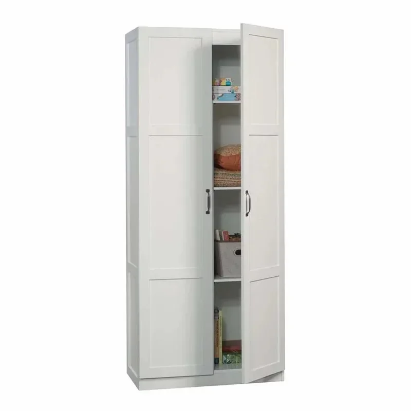 

Sauder Select 2-дверный высокий шкаф для хранения, белая отделка или отделка корицей вишней