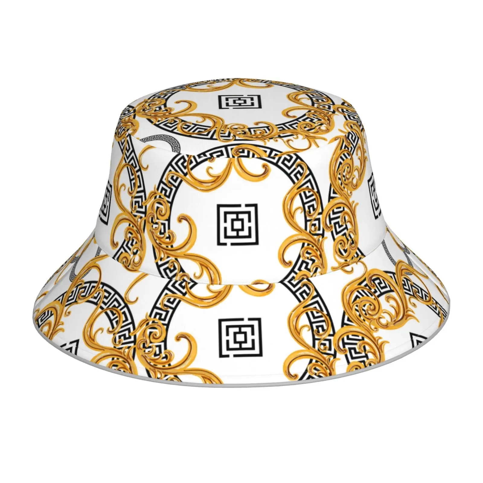 Modern Baroque Reflective Bucket Hat Summer Hats Fisherman Hat Foldable Women Men Sunscreen Shade Caps