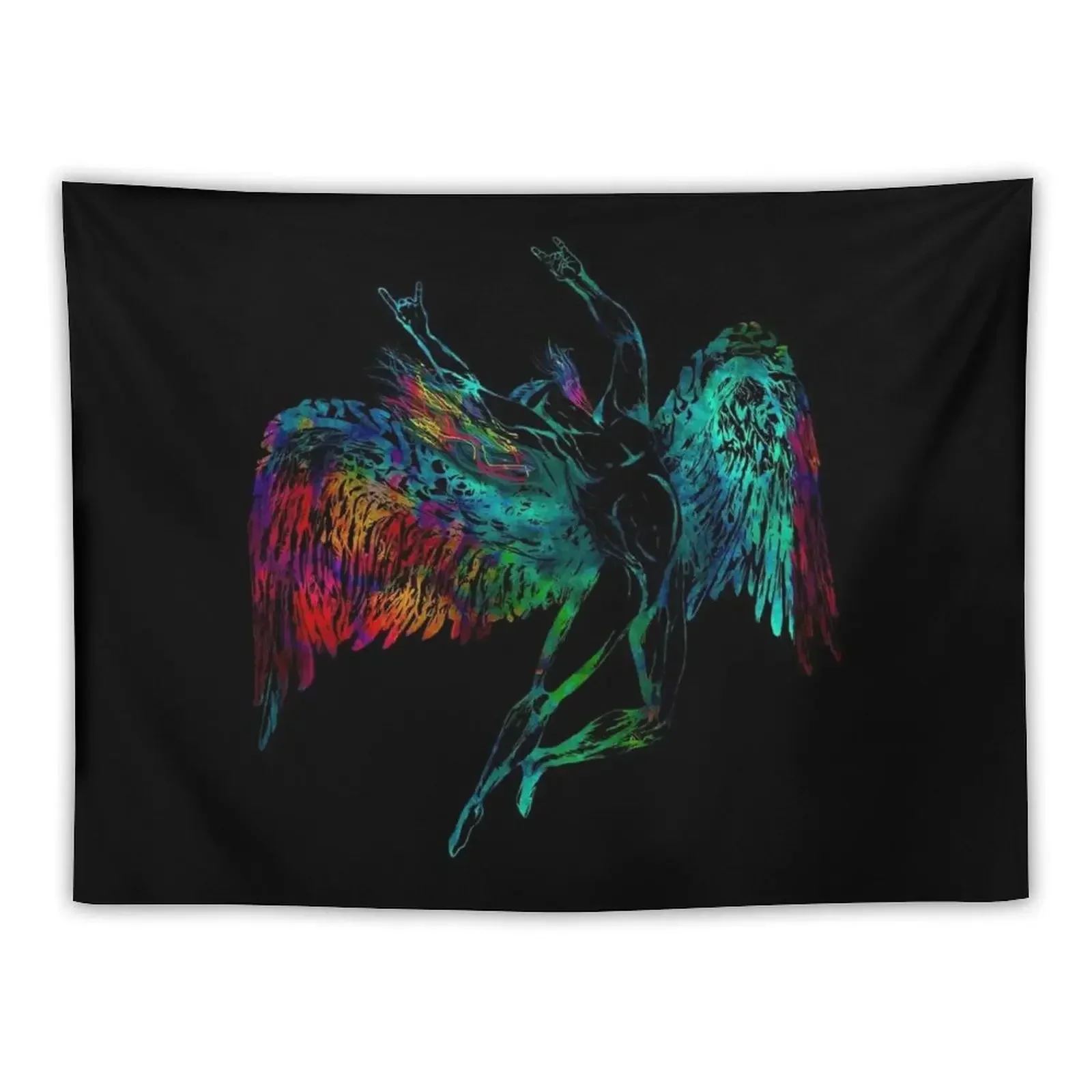 ICARUS THROWS THE HORNS - mythical*awesome UNLISTED designs in my portfolio* Tapestry Decoration For Rooms Room Design Tapestry