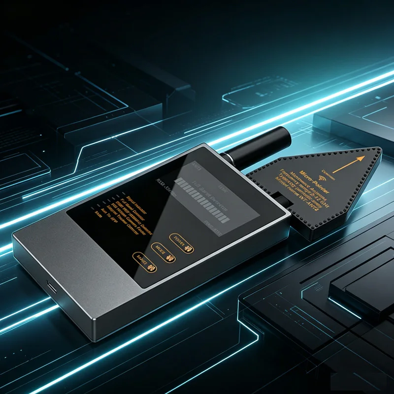 

Bug & Camera Detector, 100MHz-12GHz, Anti Location Anti Eavesdropping Hidden Camera GPS Tracker Finder with Portable Design