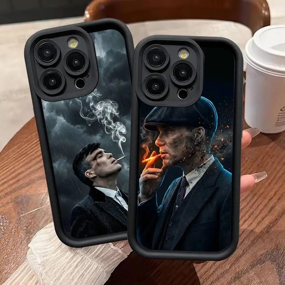 

Movie P-Peaky-S B-Blinders Phone Case For IPhone 17 16 15 13 11 12 14 Pro Max Plus Silicone Cover Shell