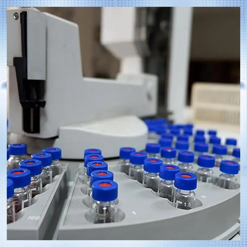 A82Q-100PCS  HPLC/GC Vials 9-425 Lab Amber Vials Sample Vial Screw Cap Writing Patch Brown