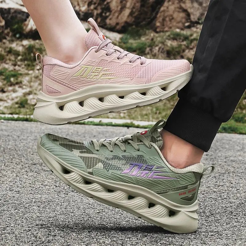 

2025 Hot Cushioning Sneakers Anti-slip Casual Sneakers Lightweight Mens Walking Running Shoes Women