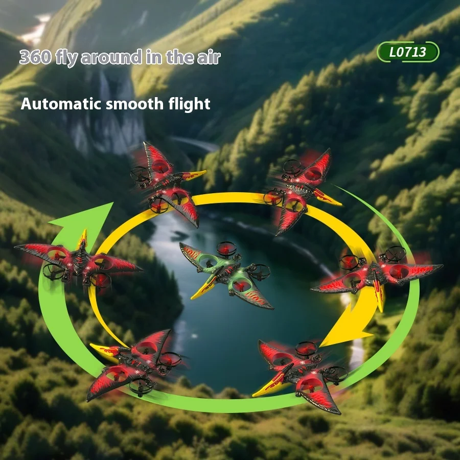 New Hot Selling 2.4g Remote-Controlled Electric Dinosaur Aircraft Simulation Pterodactyl Model Can Fly Vocal Children'S Toys