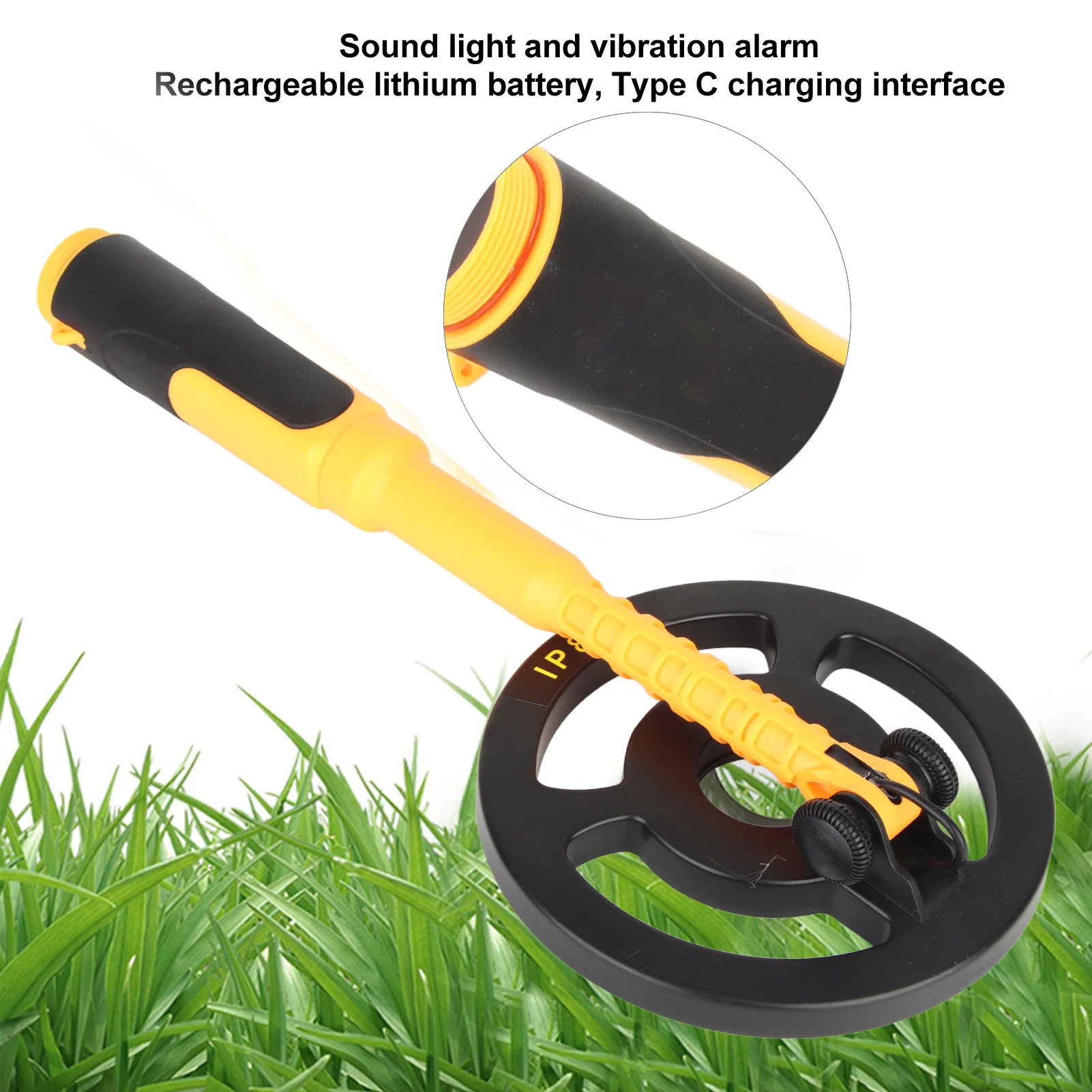 Underwater Metal Locator Handheld Metal Detector Underwater Treasure Locator with 5.9in Search Coil IP68 Waterproof