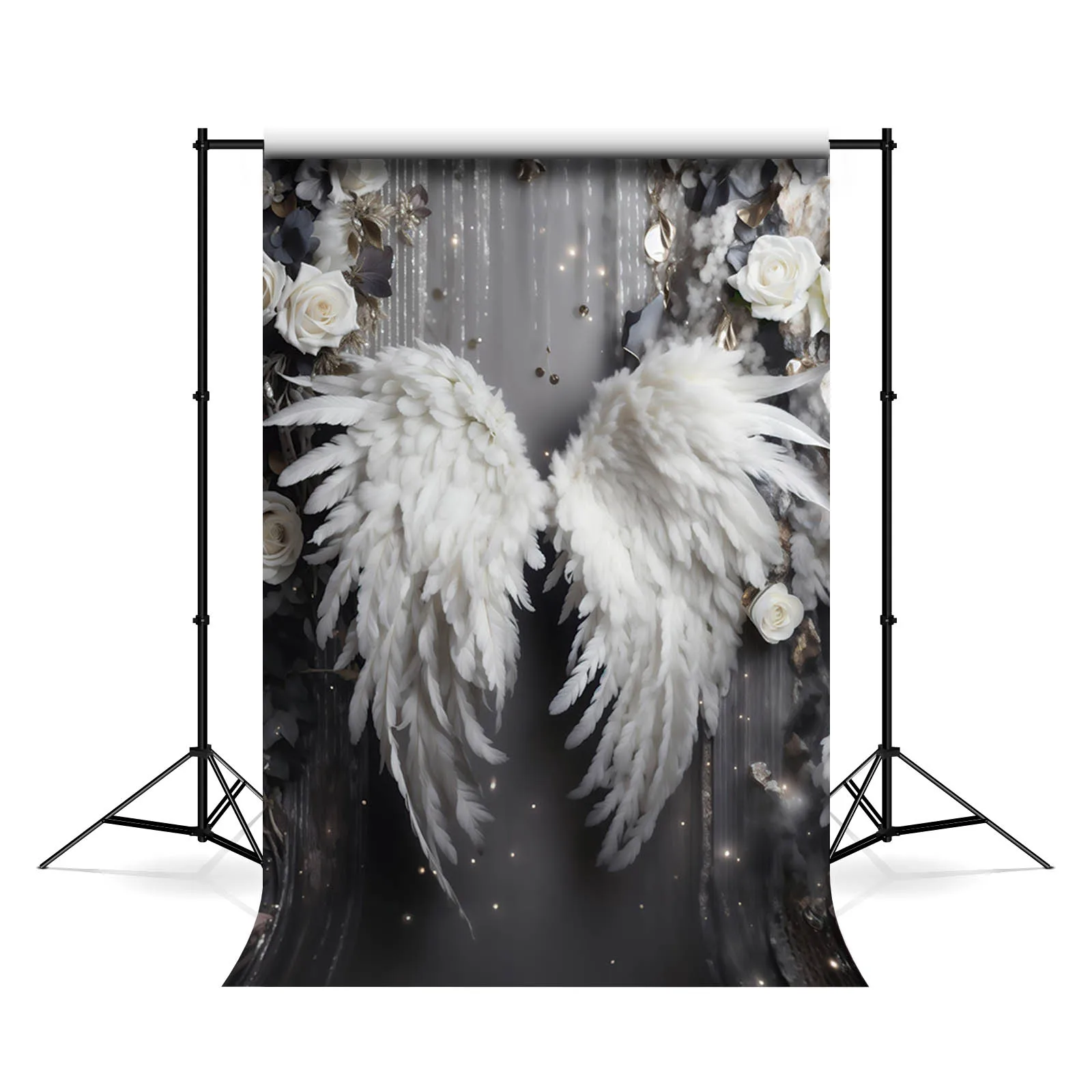 

Mehofond White Angel Wings Backdrop Maternity Adult Art Portrait Photography Abstract Texture Wedding Decor Studio Background