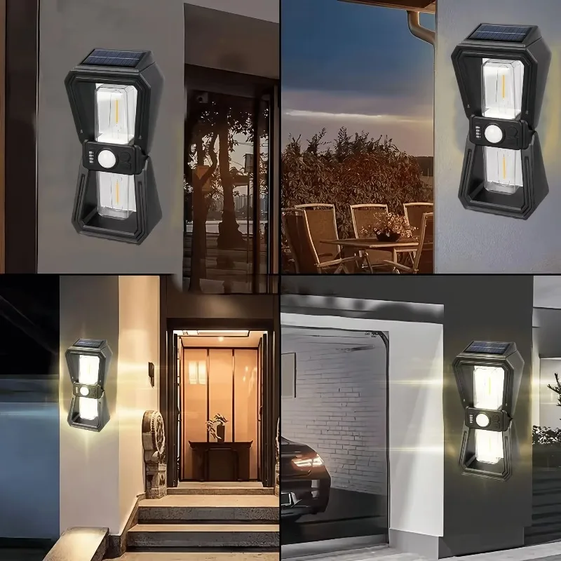 New Solar Integrated Street Light: LED Outdoor Multi-Mode Sensor Wall Lamp for Garden, Villa & Courtyard Lighting