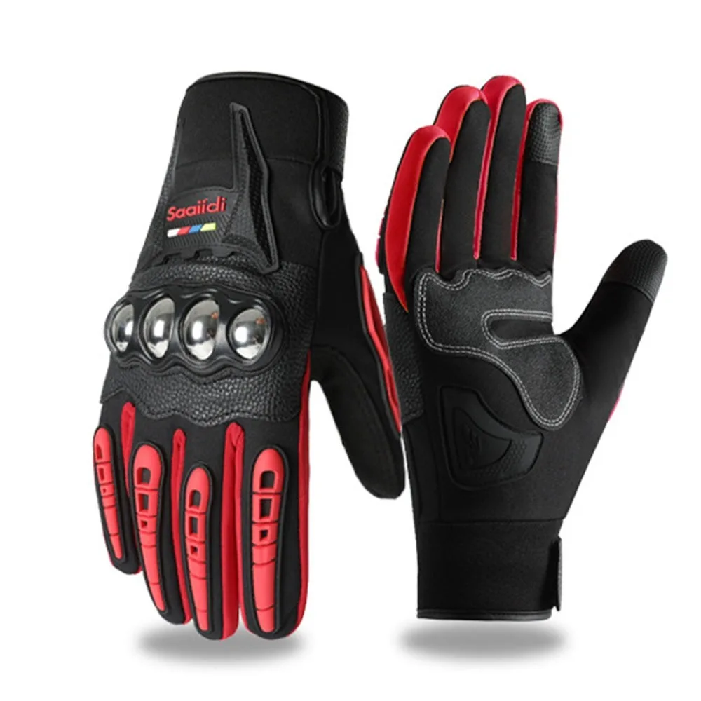 

Touch Screen Motorcycle Gloves Wear-resistant Full Finger Moto Biker Gloves Windproof Breathable Motocross Racing Mittens