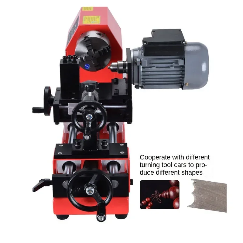 Машина для изготовления бисера Будды, небольшой многофункциональный деревообрабатывающий токарный станок, ручная обработка струн, микротокарный станок, шариковый станок