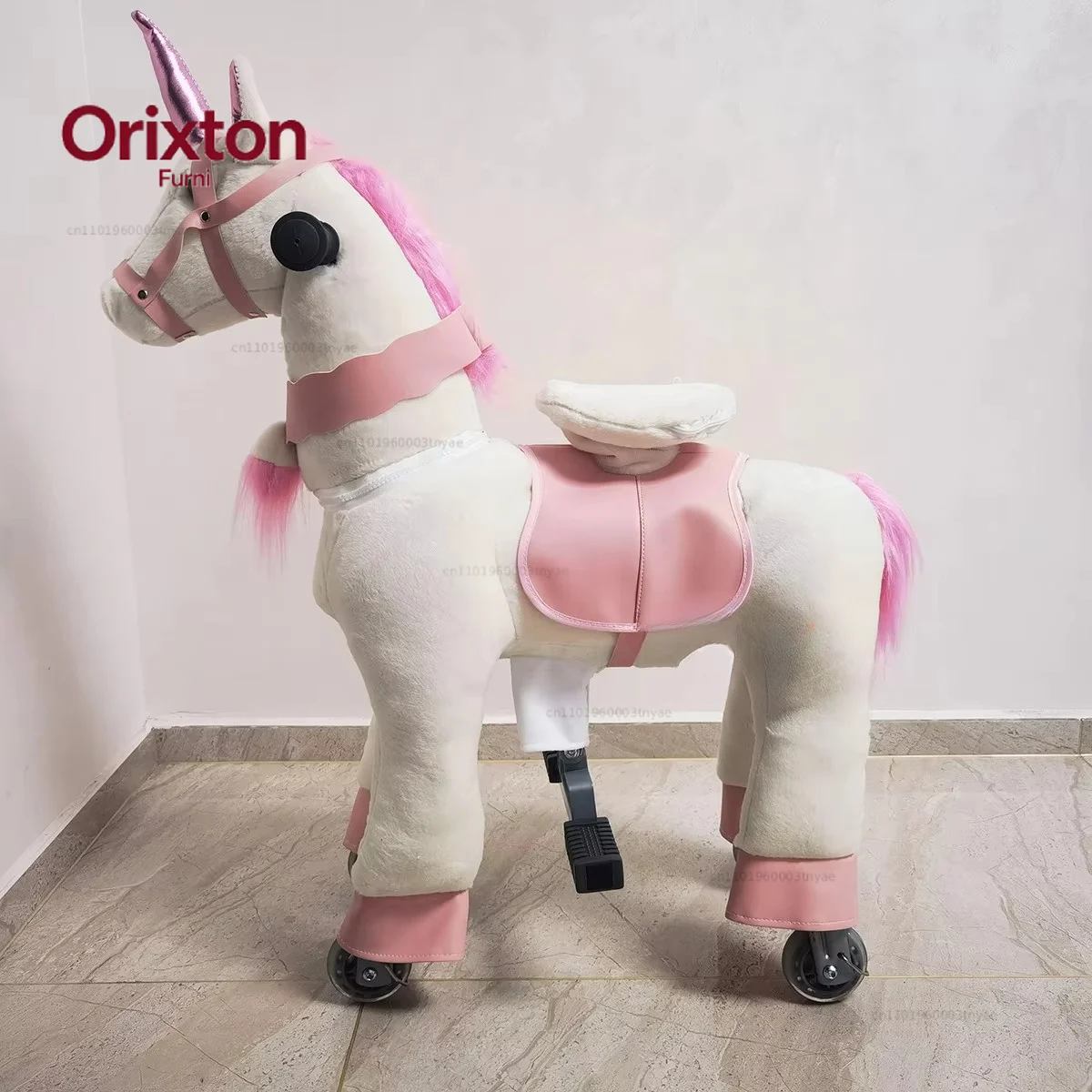 Ce Certified Shopping Mall Toys Mechanical Riding on Wheels Walking Toys Animal Riding Horses
