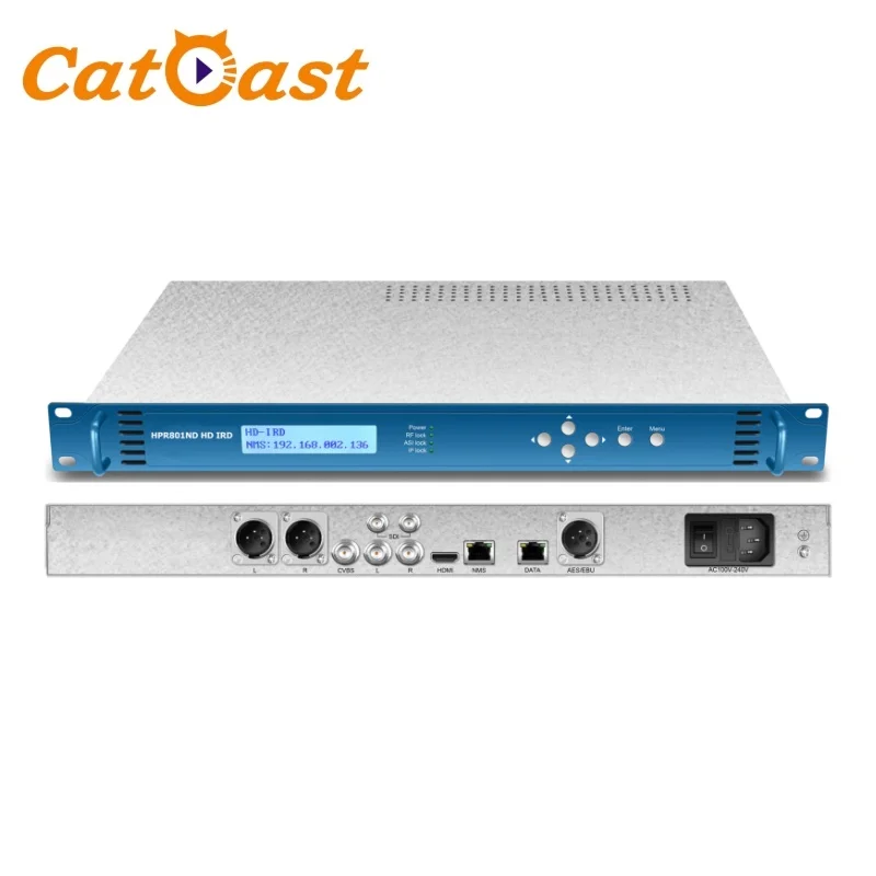 Network Decoder with HTTP HTTPS HLS M3U8 RTSP RTMP MMS SRT MEPG2 H.264 HEVC AC3 HD CVBS Decoder