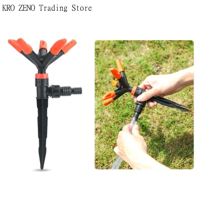 Automatic 360 Degrees Rotary Water Sprinkler for Garden Adjustable Range for Lawn and Vegetable Patch