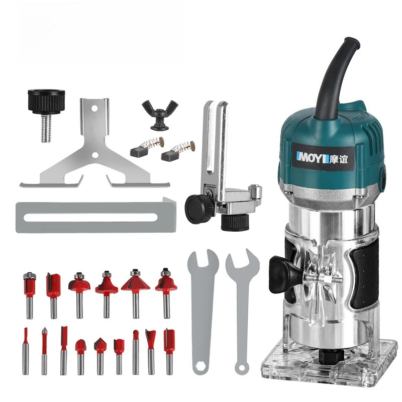 

Electric woodworking tools, engraving, opening and slotting, multi-functional, small, chamfered, bakelite milling