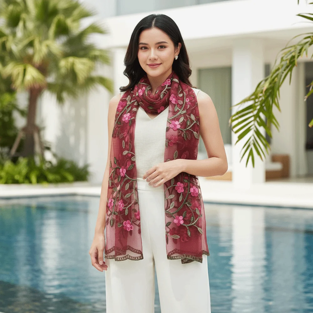 lenco-de-cabeca-floral-bordado-estilo-Etnico-respiravel-translucido-longo-com-renda-amigo-da-pele-xale-boho-transparente-com-borda-ondulada