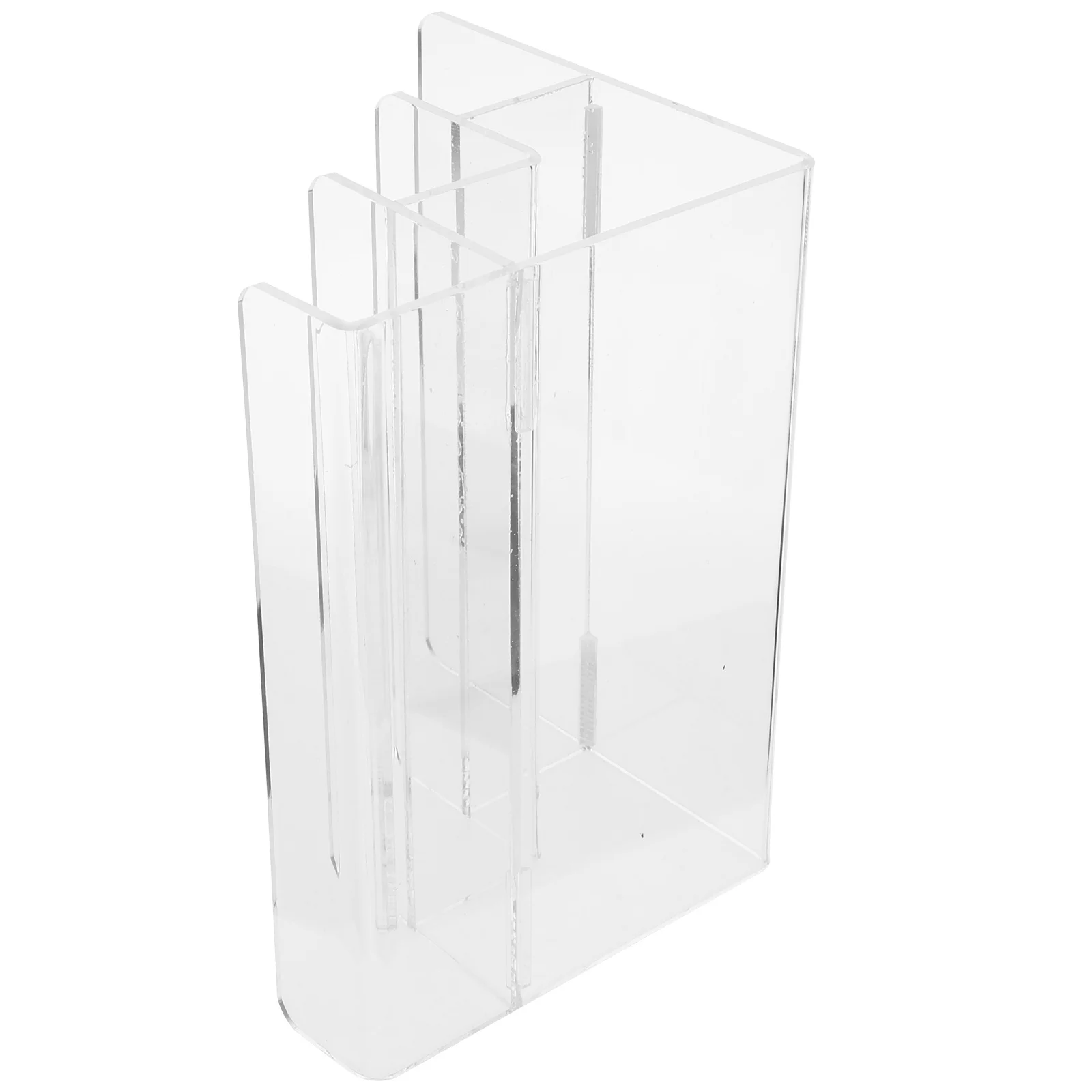 

Multi-Functional Acrylic Step Display Wallet Holder Rack Practical Storage Solution for Retail Store and Home Wallet Stand