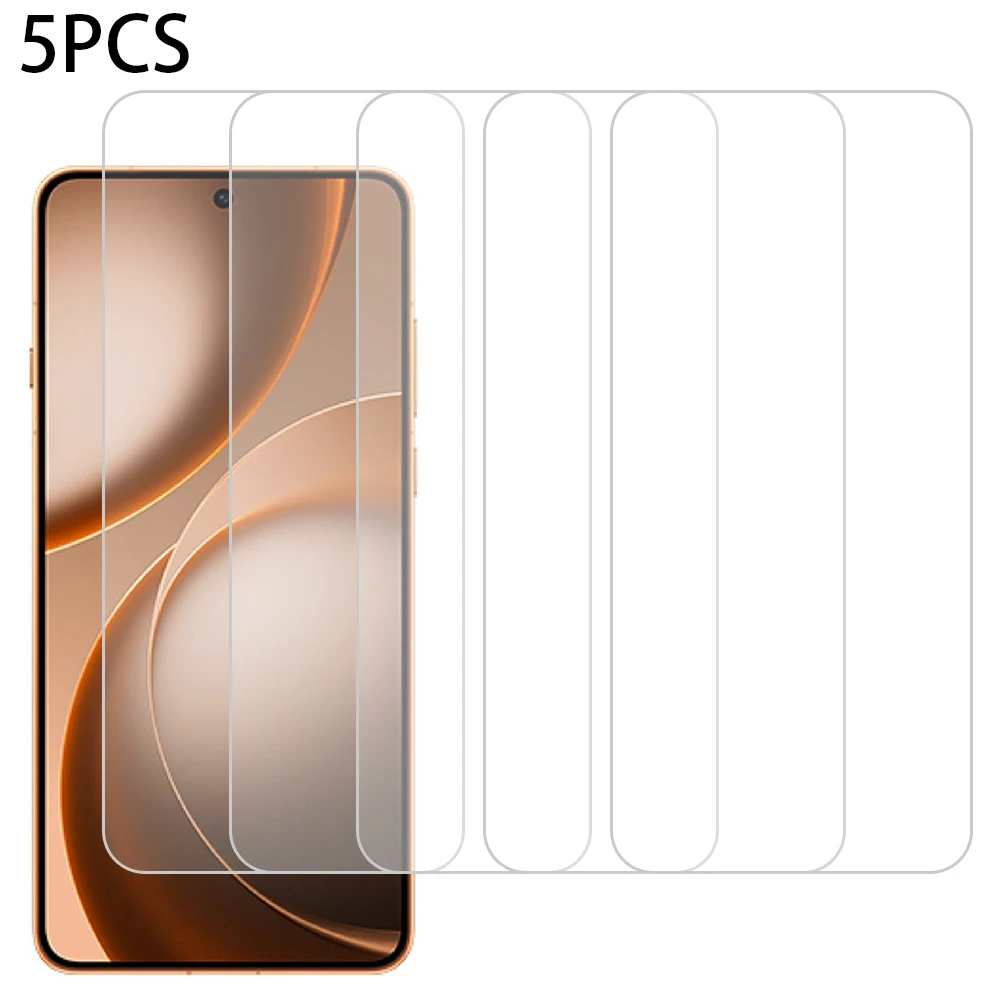 

5Pcs For Oppo Find X9 Ultra 5G Front Screen Protector 0.3mm 2.5D Tempered Glass Film, Not Full Covering - Transparent
