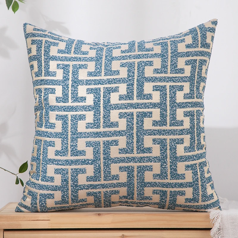 1 PC Chenille Jacquard Throw Pillow Cover Home Sofa Decoration