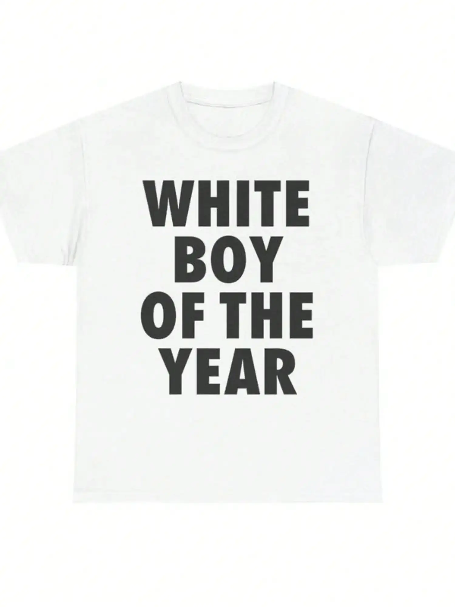 

Футболки с принтом WHITE OF THE YEAR, с коротким рукавом, в стиле ретро, повседневная уличная одежда, винтажный модный топ, эстетичная одежда в стиле Харадзюку
