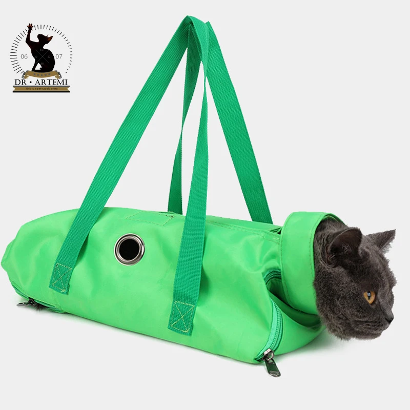 Cat Bag, Portable Foldable Pet Cat Bag, Anti-scratch Bite Fixed Cat Bag Injection Bags