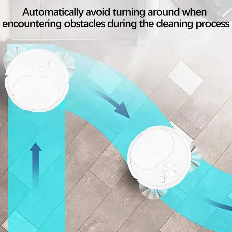 Sweeping Robot Vacuum 3-in-1 Anti-collision Auto Sweeping Robot Broom USB Mute Ultra-thin Mop With Obstacle Avoidance System