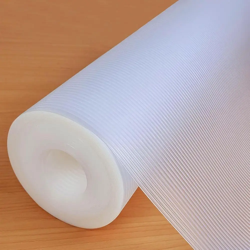 

Shelf Liners 20 In X 20 Ft Eva Drawer Mats, Non-Adhesive Cupboard Protector, Kitchen Cabinet Lining Fridge Liner (Clear Stripe,