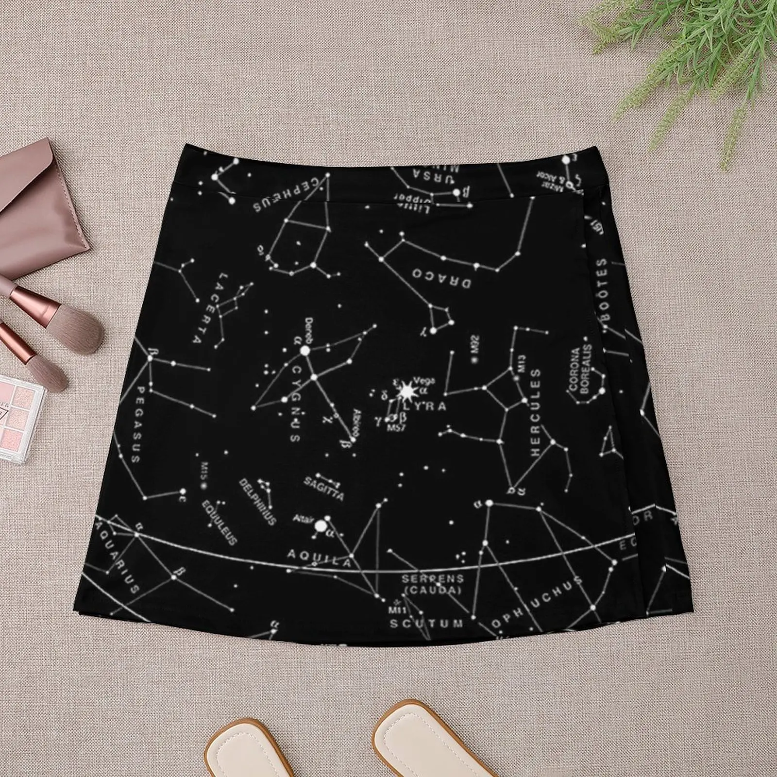 Constellations Mini Skirt korean luxury clothing mini denim skirt Women's skirts