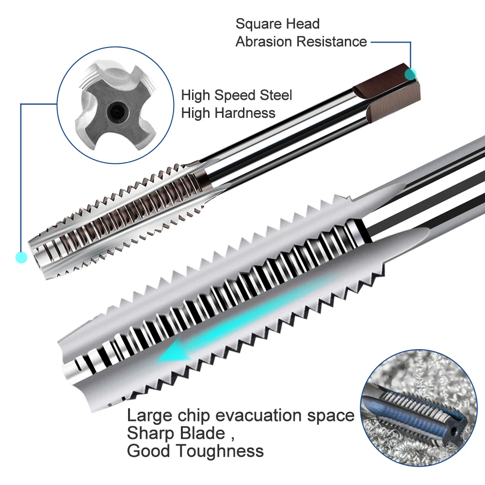 Thread Repair Tool Set 25/75/125/131Pcs M2 M3 M4 M5 M6 M8 M10 M12 M14 M16 Screw Thread Insert for Restoring Damaged Helicoil Kit