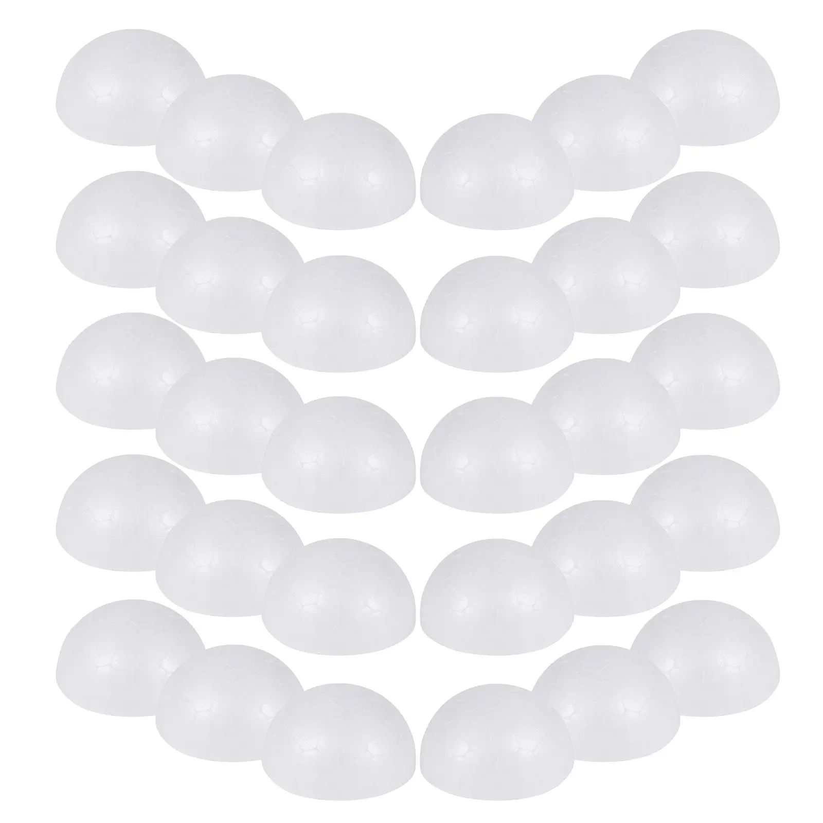 200Pcs White Half Ball Foam Craft Supplies DIY Painting Flower Arrangement Christmas Children Activities Decoration