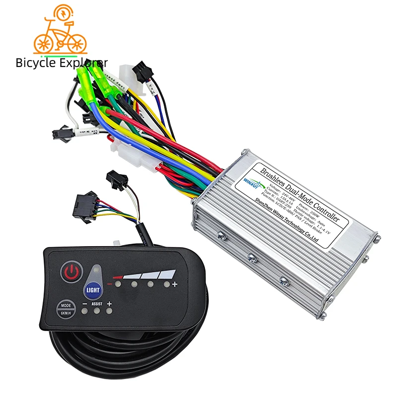 

24V 36V 48V 250W 350W E-bike Brushless Motor Drive Universal Controller S810 LED Panel Set for Electric Scooter Bicycle Repair